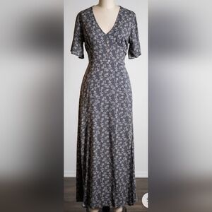 Sozy Georgia Prairie Cottagecore Maxi Dress Small